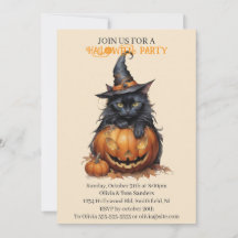 Gato Preto Assustador Halloween
