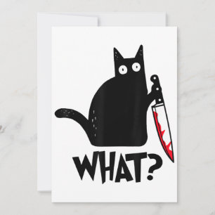 Convite Gato Que Camisa de Gato Preto Engraçado Gato Assas