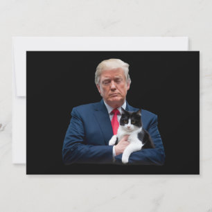 Convite Gato Trump 2024 MAGA Divertido Gato Trump