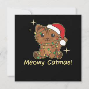 Convite Gatos de Natal Gatos Gatos Gafanhotos Gatos Felino