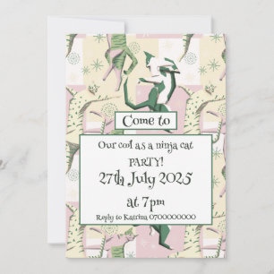 Convite Gatos-de-ninja