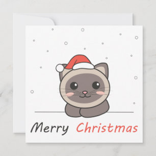 Convite Gatos De Noite De Natal