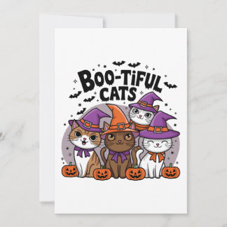 Convite Gatos e Abóboras Loucos