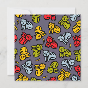 Convite Gatos e bananas