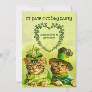 CONVITE GATOS IRLANDESES À ANTIGA, FESTA DO DIA DE SÃO PAT