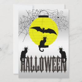 Convite Gatos Pretos, Morcego Voador & Teias de Aranha