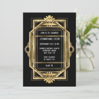 Gatsby art deco gold frame DIY foto party