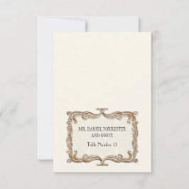 Convite Gatsby Art Deco Nouveau Lace Faux Dourada Tulip