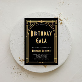 Convite Gatsby Roaring 20s Prohibition Deco Arch Birthday