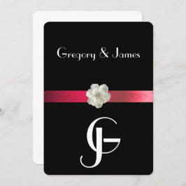 Convite Gay/Convite para Casamento Lésbico e Negro