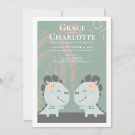 Convite Gay Dinossauro Moderno Casamento de Duas Noivas