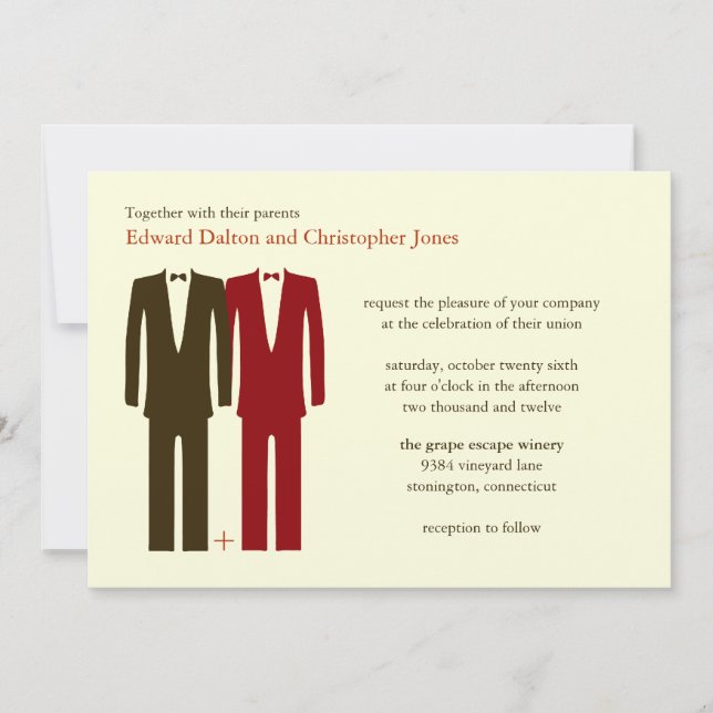 Convite Gay Do Math Light Autumn Invtions (Frente)