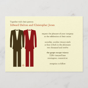 Convite Gay Do The Math Light Autumn Invitations.