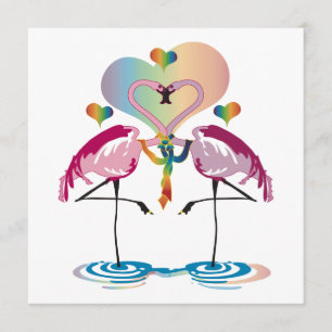 Convite Gay Flamingos