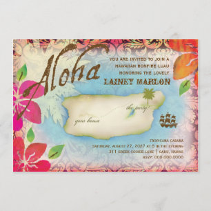 Convite Gc   Aloha Luau Ilha