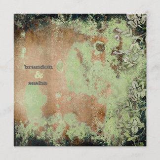 Convite GC| Flor Limão Lusciosamente RústicaMetálico Ouro