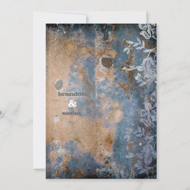 Convite GC| Lusciamente Russo com flor| Metálico Ouro (Frente)