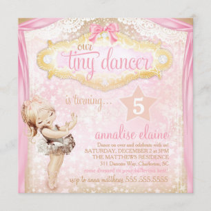 Convite GC Magical Vintage Tiny Dancer Ballerina