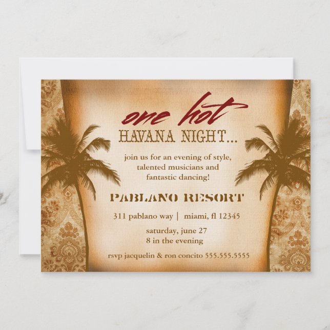 Convite GC One Hot Havana Night (Frente)