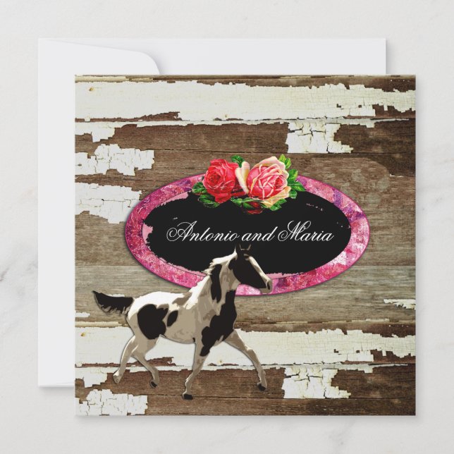 Convite GC| Tinta recortada| Cavalo (Frente)