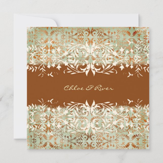 Convite GC| Vintage Melon — Laranja Queimada (Frente)