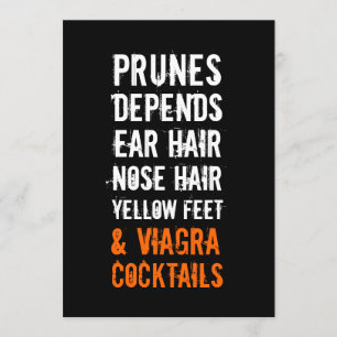 Convite Geezer para aniversário de 30 anos