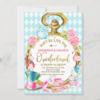 Gêmeos Azuis Assistem Alice No Aniversário De Oned