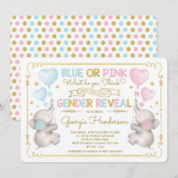 Gêmeos azuis ou rosados Elefante Sexo Revelar Bebê