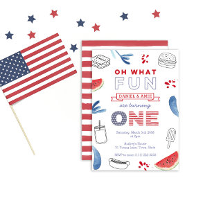 Convite Gêmeos Divertidos Para Serem Uma Primeira Festa de