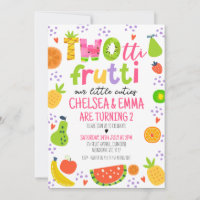 Gêmeos Fruta Colorida segundo aniversário Frutti D