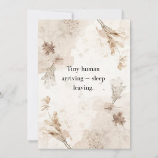 Convite Gender Neutral Baby Shower Invitation Card