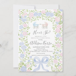 Convite Gender Reveal Baby Shower invitation