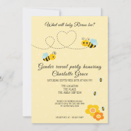 Convite Gênero Bonito Revela O Que Irá Bebê Ser Chá de fra