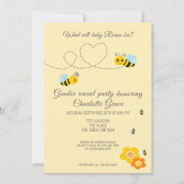 Convite Gênero Bonito Revela O Que Irá Bebê Ser Chá de fra