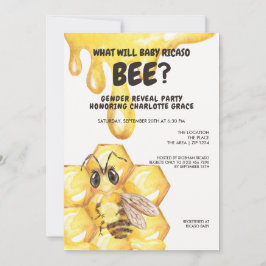 Convite Gênero Bonito Revela O Que Irá Bebê Ser Chá de fra