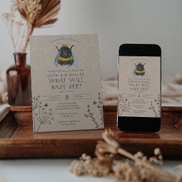 Convite Gênero Revela O Que O Bebê Será Chá de fraldas