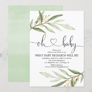 Convite Gênero revela ouro verde simples e moderno