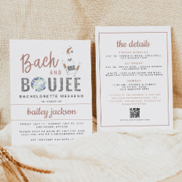 Convite GENNA Bach e Boujee Bachelorette Itinerary
