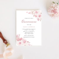 Gentil Blush Elegante Flowers Quinceanera Party
