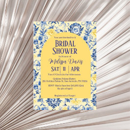 Convite Gentle Chinoiserie Bridal Shower Invitation 