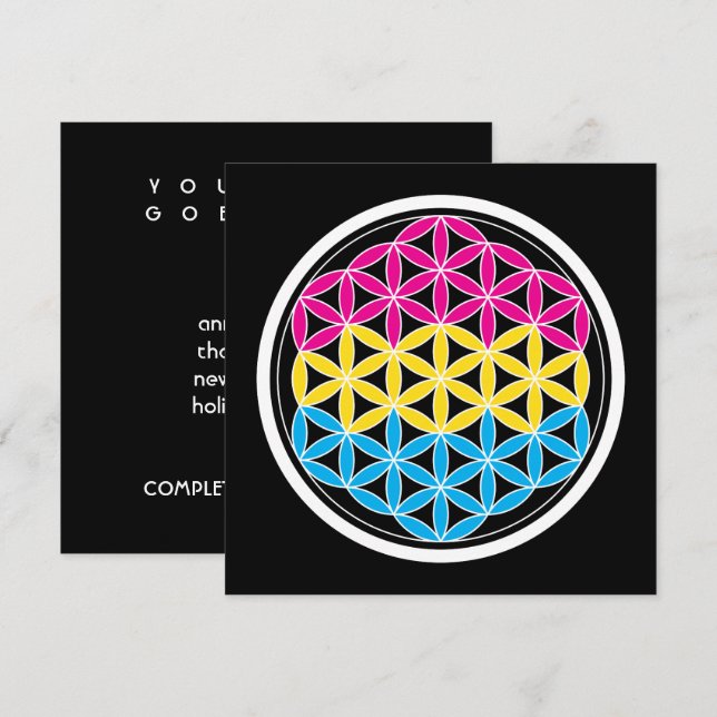 Convite geometria pan-sagrada (Frente/Verso)