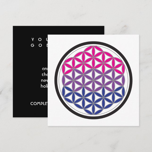 Convite geometria sagrada (Frente/Verso)