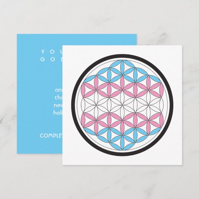 Convite geometria trans sagrada (Frente/Verso)