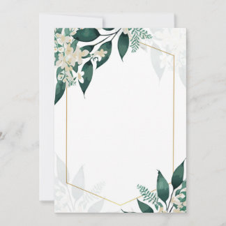 Convite Geometric and Flowers