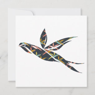 Convite Geometric Flying Bird