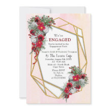 Geométrico - Bouquets de Borgonha com Brilho Doura