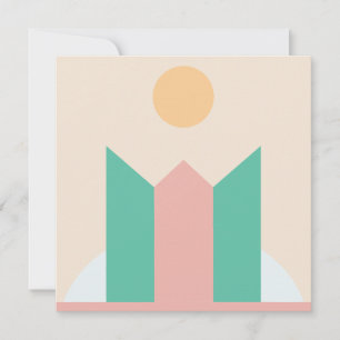 Convite Geométrico minimalista