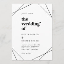 Geométrico Moderno Do Casamento