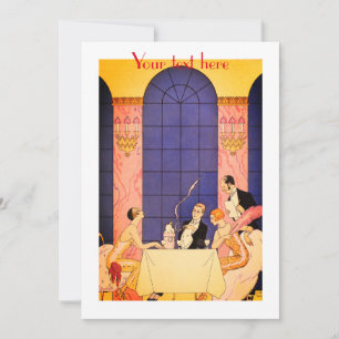 Convite George Barbier Vintage Fashion