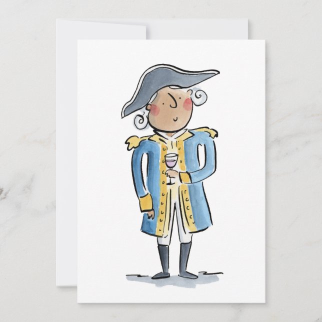 Convite George Washington (Frente)